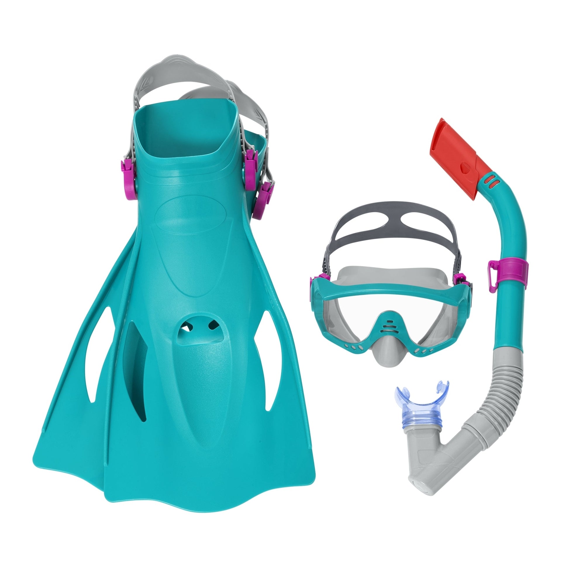 Close-up of the soft silicone sealing skirt on the Bestway adult snorkelling mask, for ages 14 and up