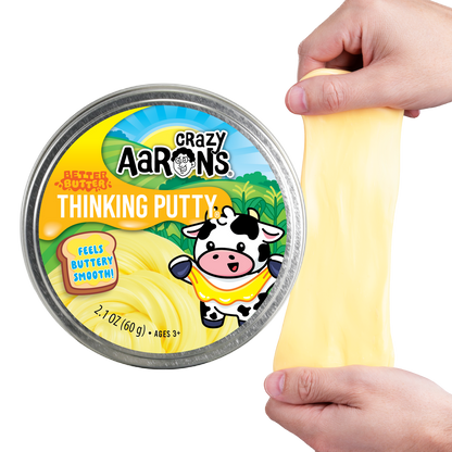 Crazy Aaron's Thinking Putty - Better Butter 4" Tin