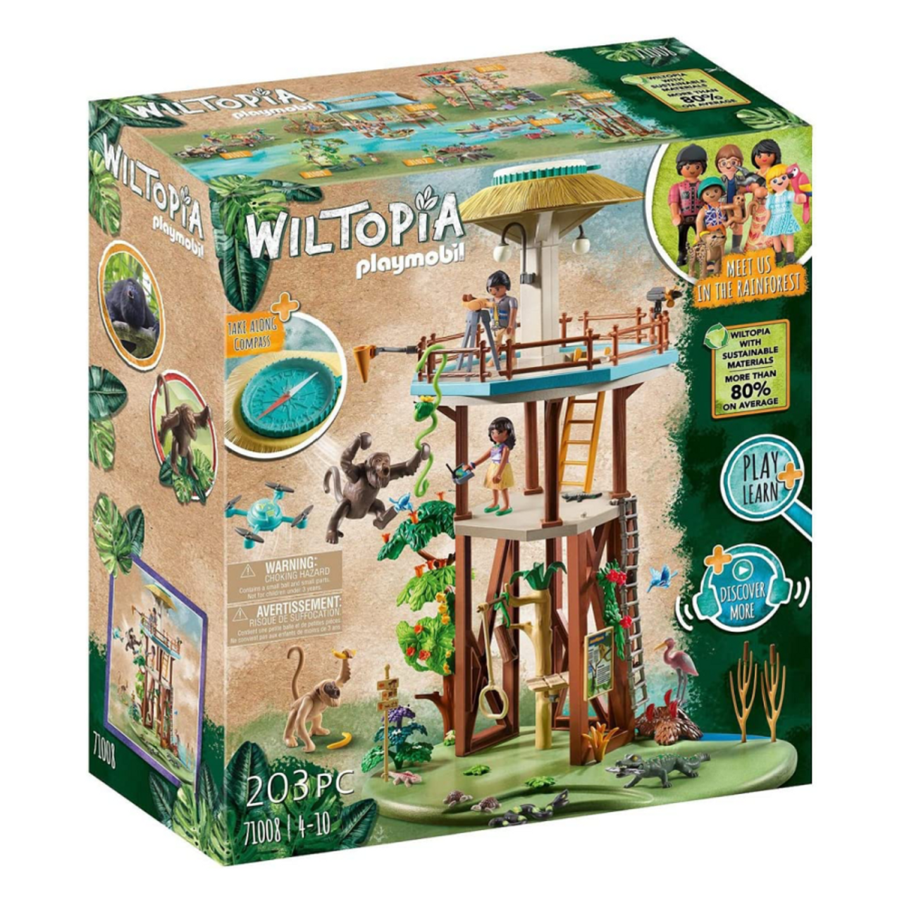 Playmobil Wiltopia - Research Tower with Compass - 71008