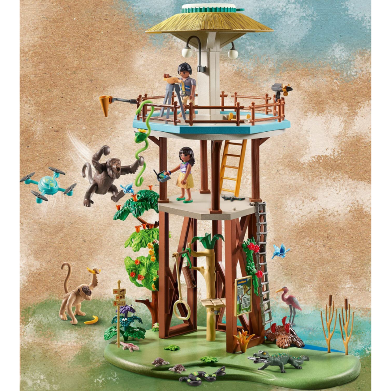 Playmobil Wiltopia - Research Tower with Compass - 71008