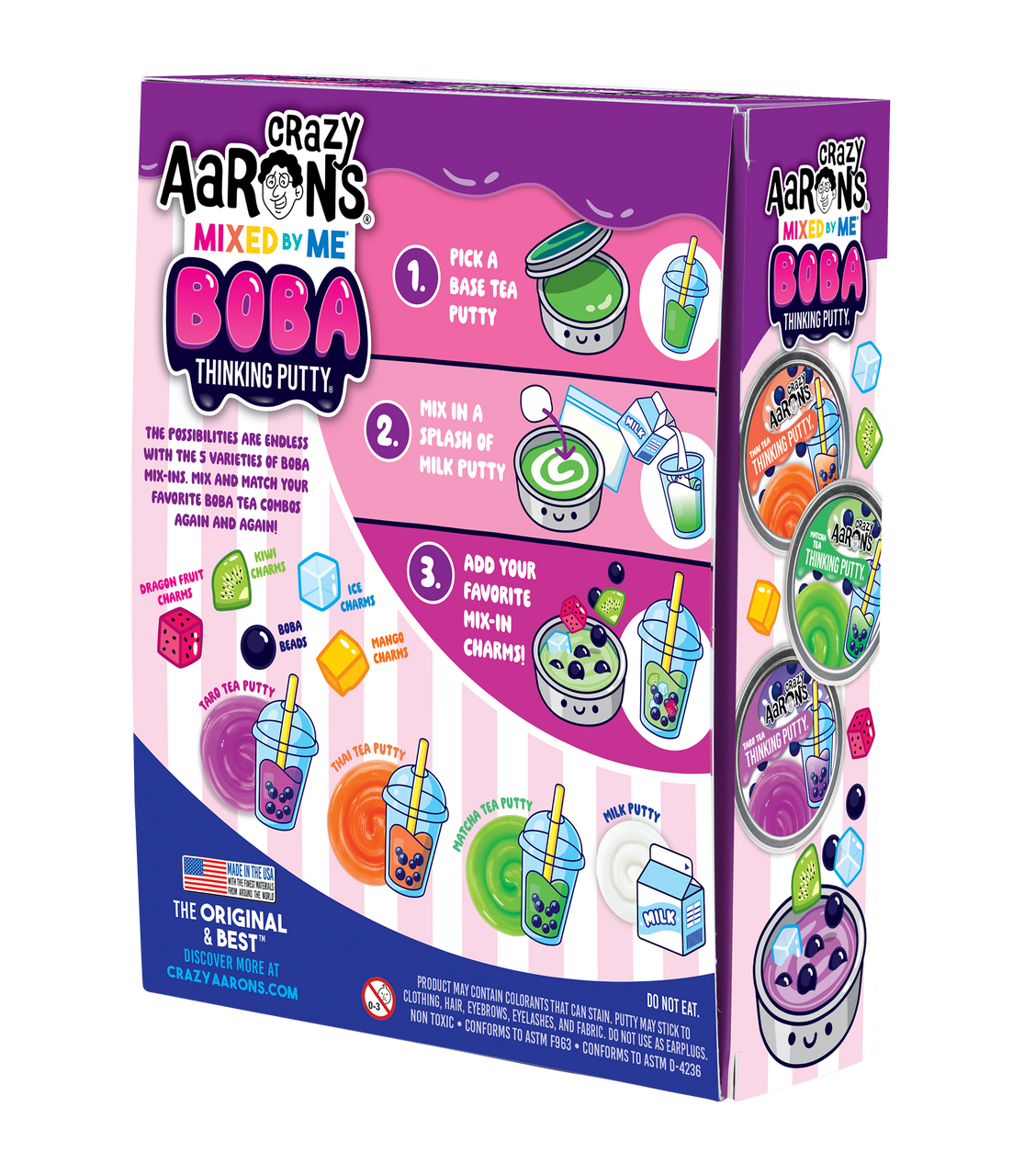 Crazy Aaron's  Thinking Putty - Boba Thinking Putty - Mixed by Me Kit