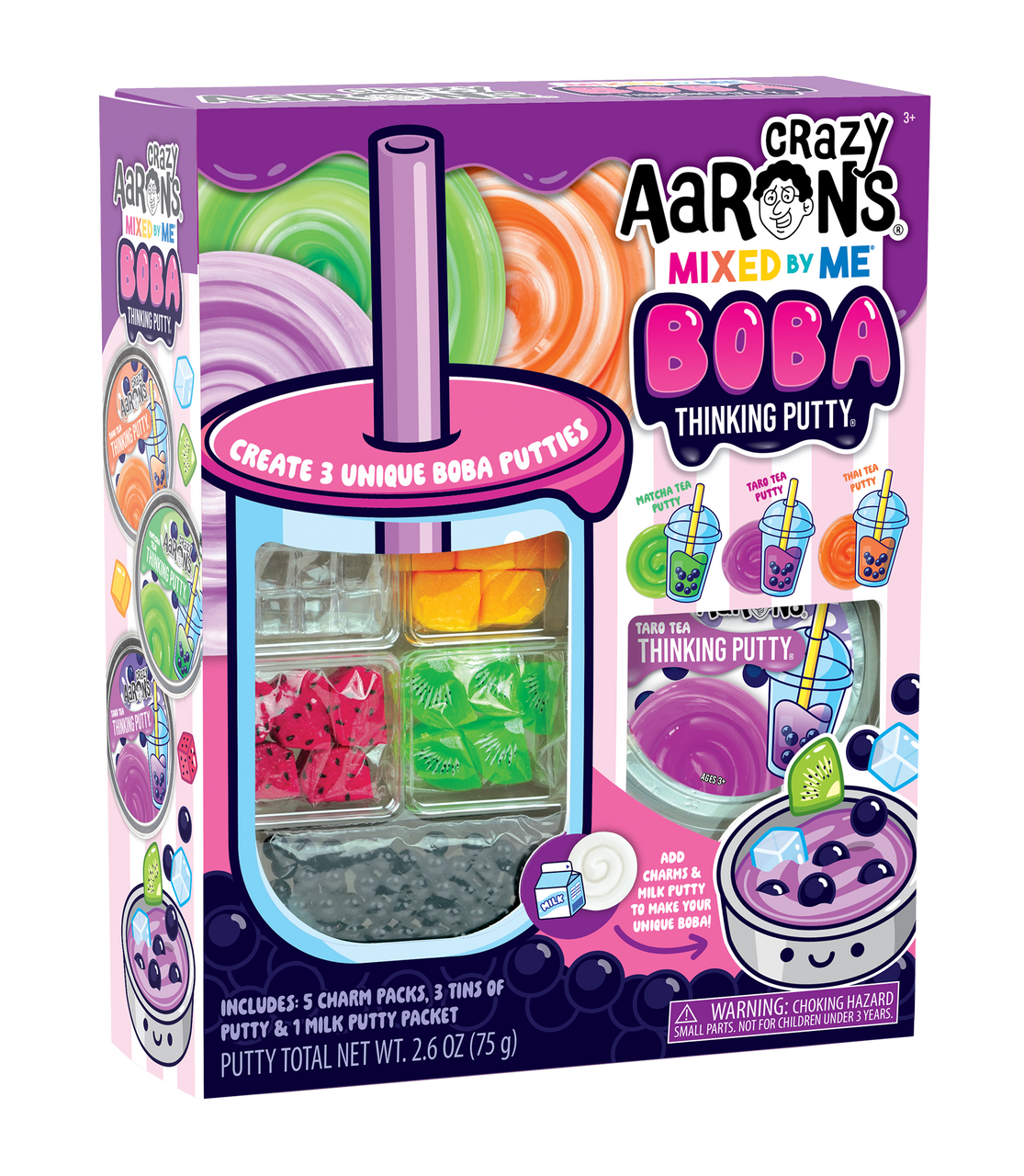 Crazy Aaron's  Thinking Putty - Boba Thinking Putty - Mixed by Me Kit