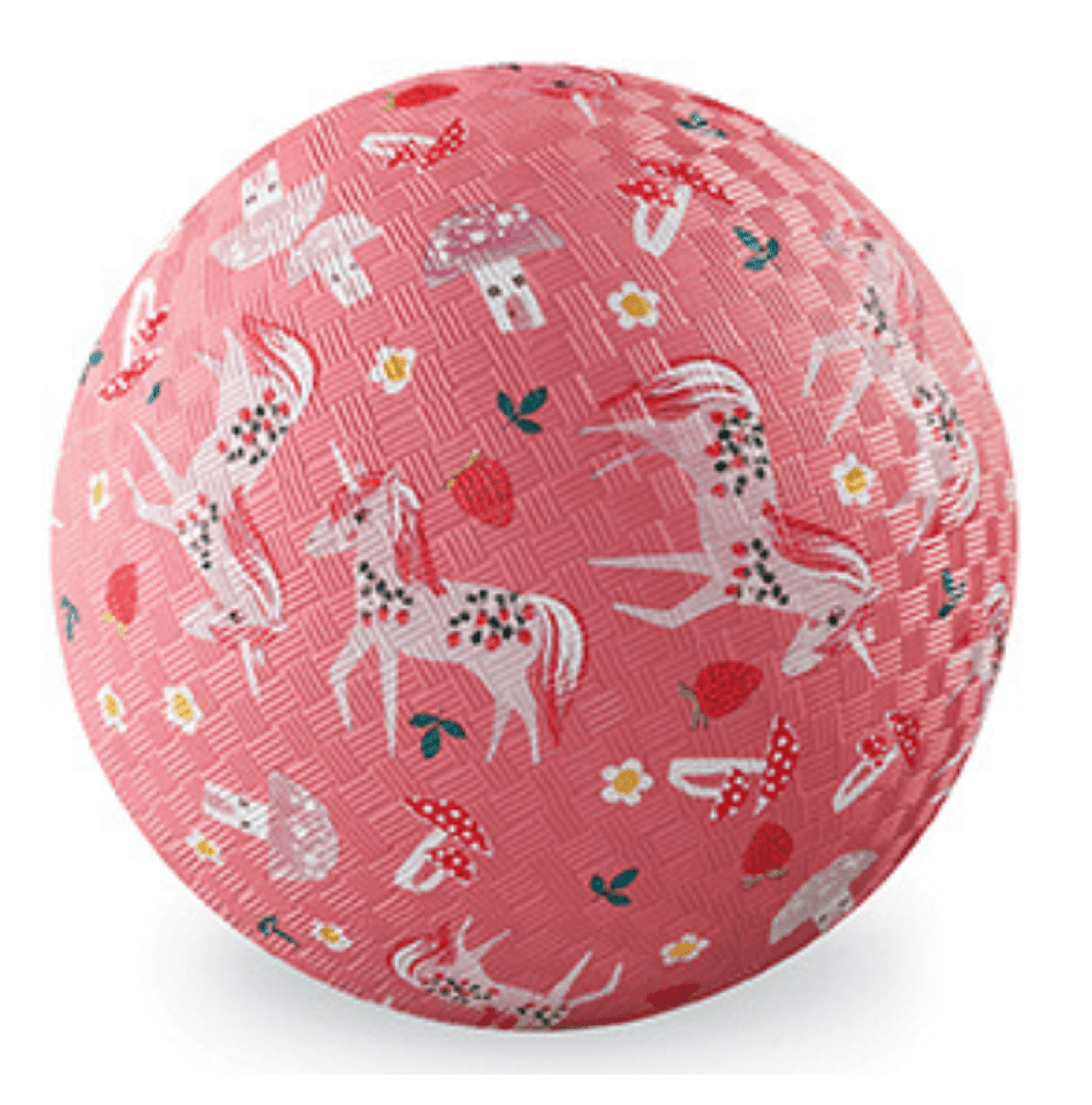 Crocodile Creek 7" Playground Ball - Pink Unicorn Garden