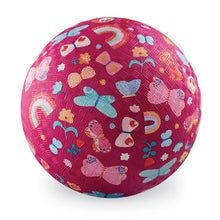 Crocodile Creek 7" Playground Ball - Butterfly Fields (Pink) 7 Inch