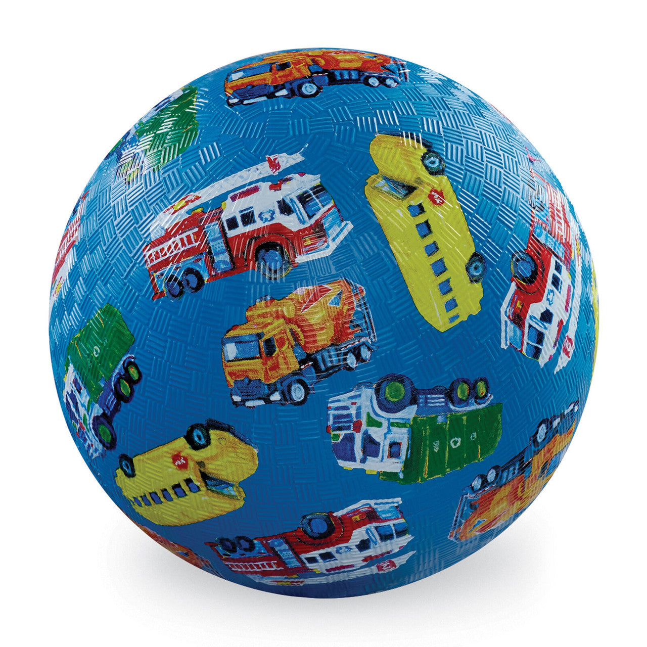 Crocodile Creek 7" Playground Ball - City Vehicles (Blue)