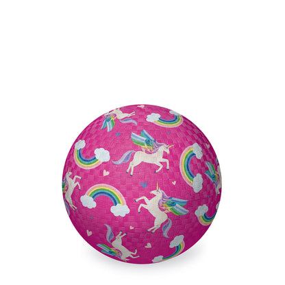 Crocodile Creek 5 Inch Playground Ball - Unicorn Rainbow