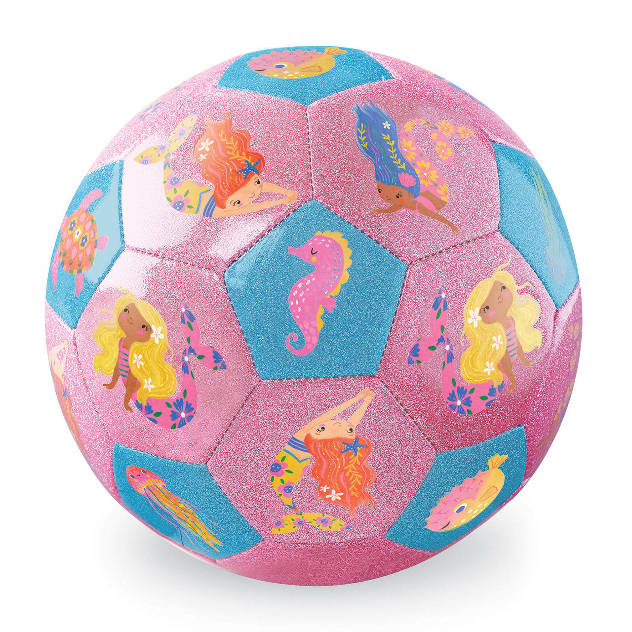 Crocodile Creek - Glitter Soccer Ball - Mermaid Friends (Size 3)