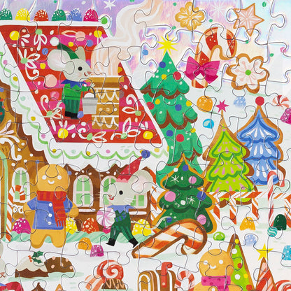 Crocodile Creek - Holographic 100pc - Gingerbread House