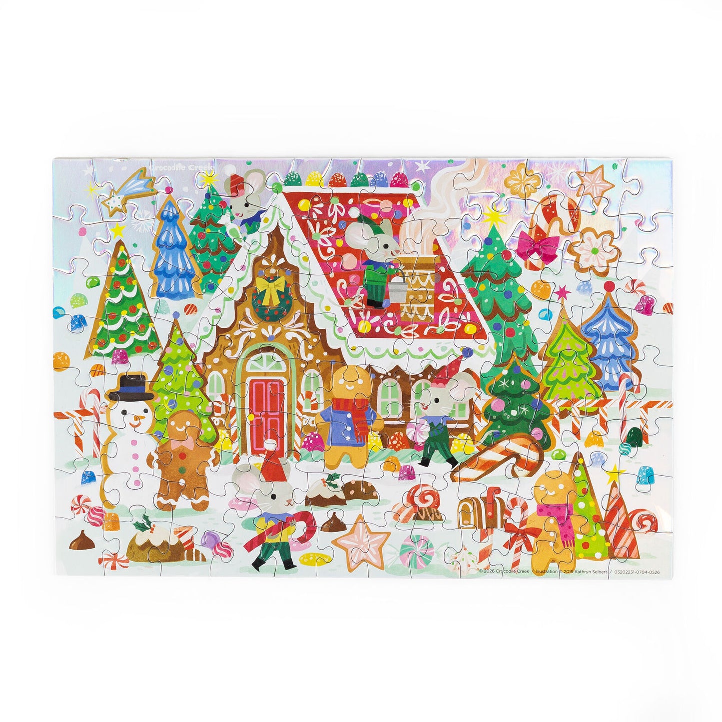 Crocodile Creek - Holographic 100pc - Gingerbread House