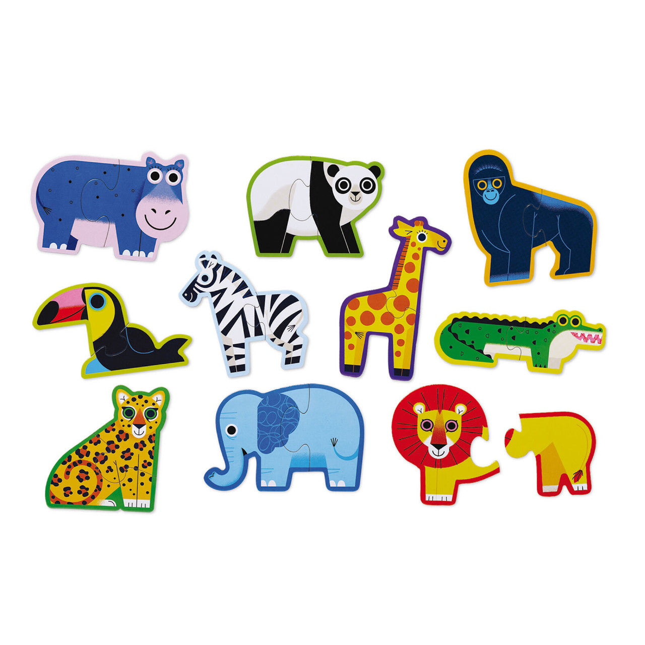 Crocodile Creek Let's Begin 2pc Jungle Puzzles 29529