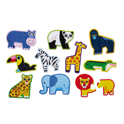 Crocodile Creek Let's Begin 2pc Jungle Puzzles 29529