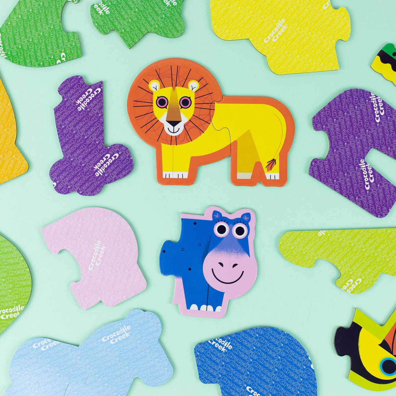 Crocodile Creek Let's Begin 2pc Jungle Puzzles 29529