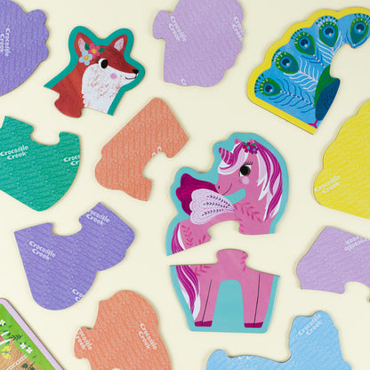 Crocodile Creek Let's Begin 2pc Unicorn Puzzles 29530