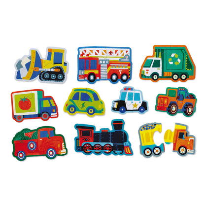 Crocodile Creek Let's Begin 2pc Vehicle Puzzles 29531