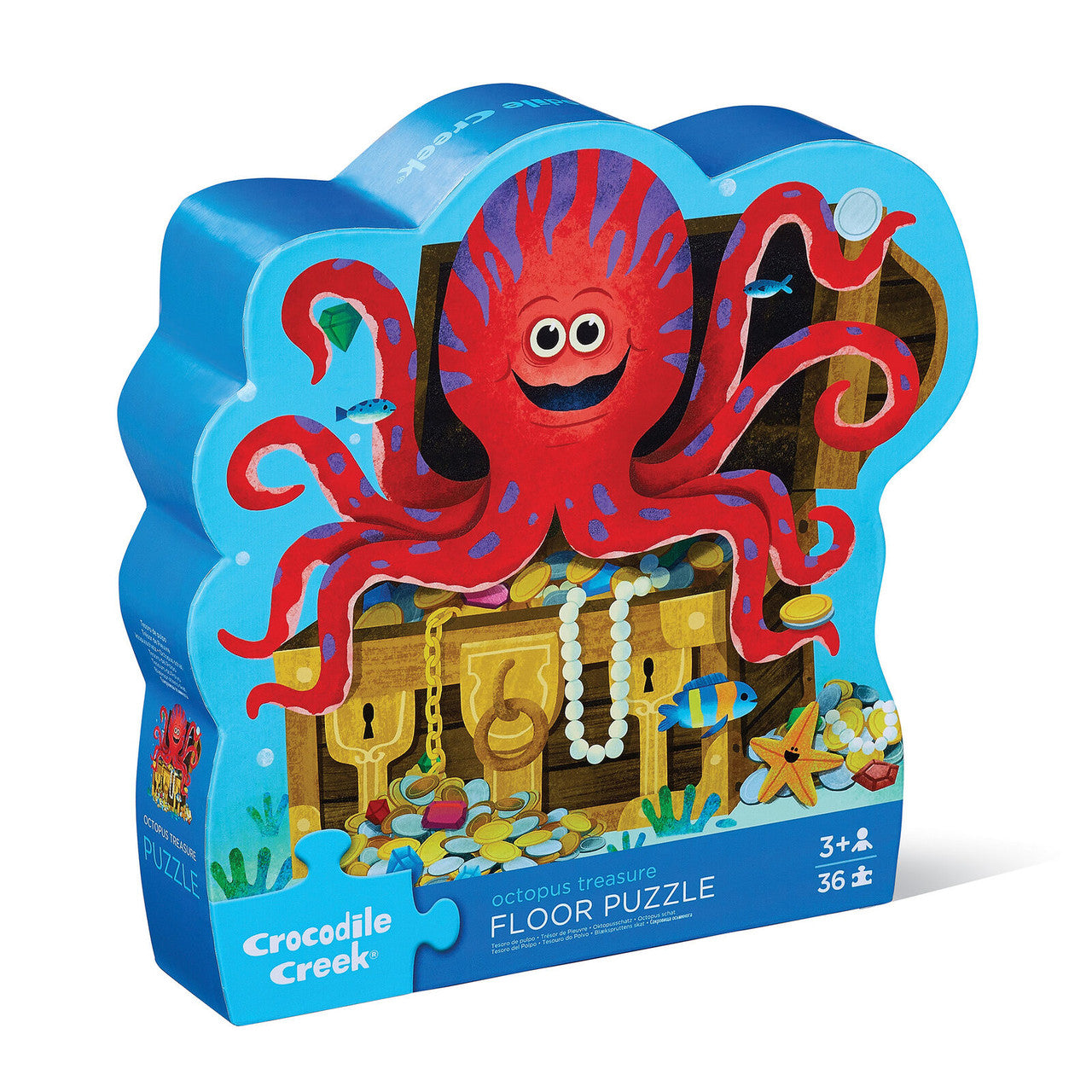 Crocodile Creek - Classic Floor Puzzle 36 pc - Octopus Treasure