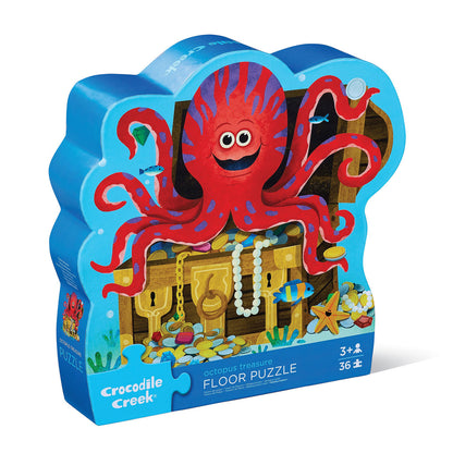 Crocodile Creek - Classic Floor Puzzle 36 pc - Octopus Treasure
