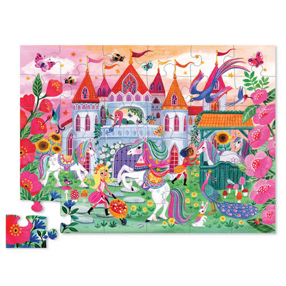 Crocodile Creek - Classic Floor Puzzle 36 pc - Unicorn Castle**slight box damage**