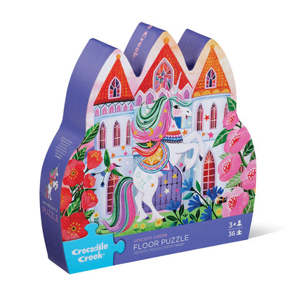 Crocodile Creek - Classic Floor Puzzle 36 pc - Unicorn Castle