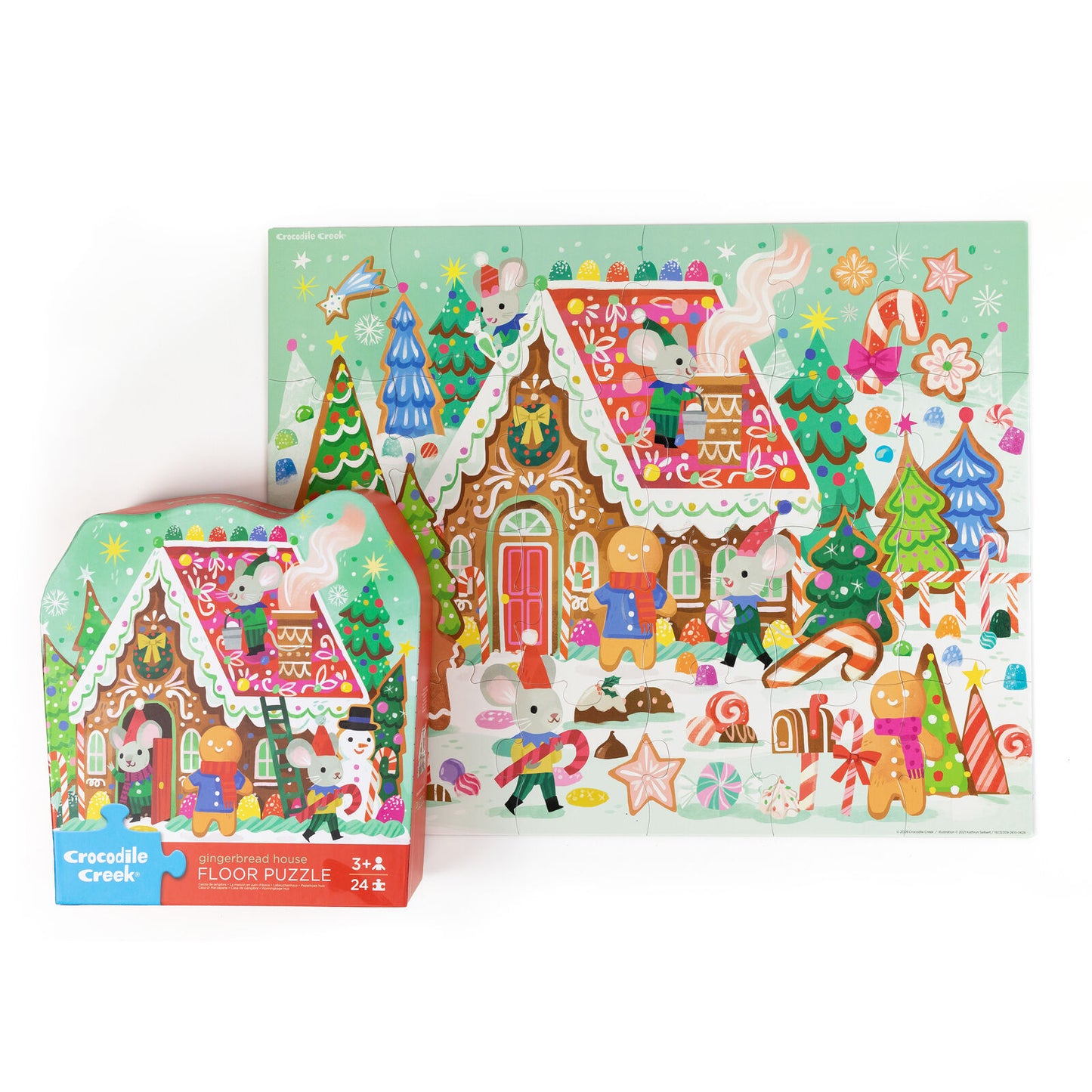 Crocodile Creek - Classic Floor Puzzle 24pc - Gingerbread House