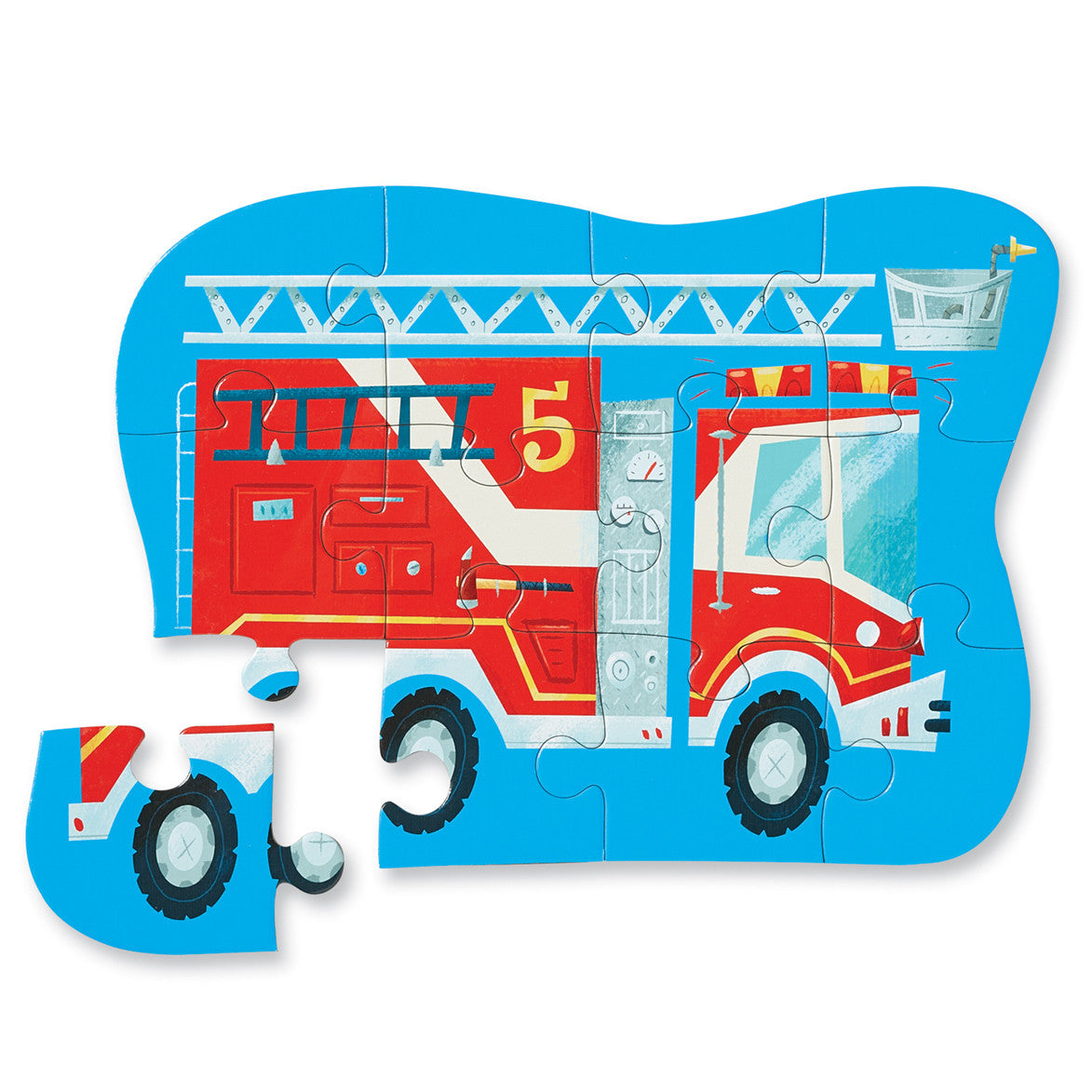 Crocodile Creek - 12 piece Mini- Firetruck Puzzle