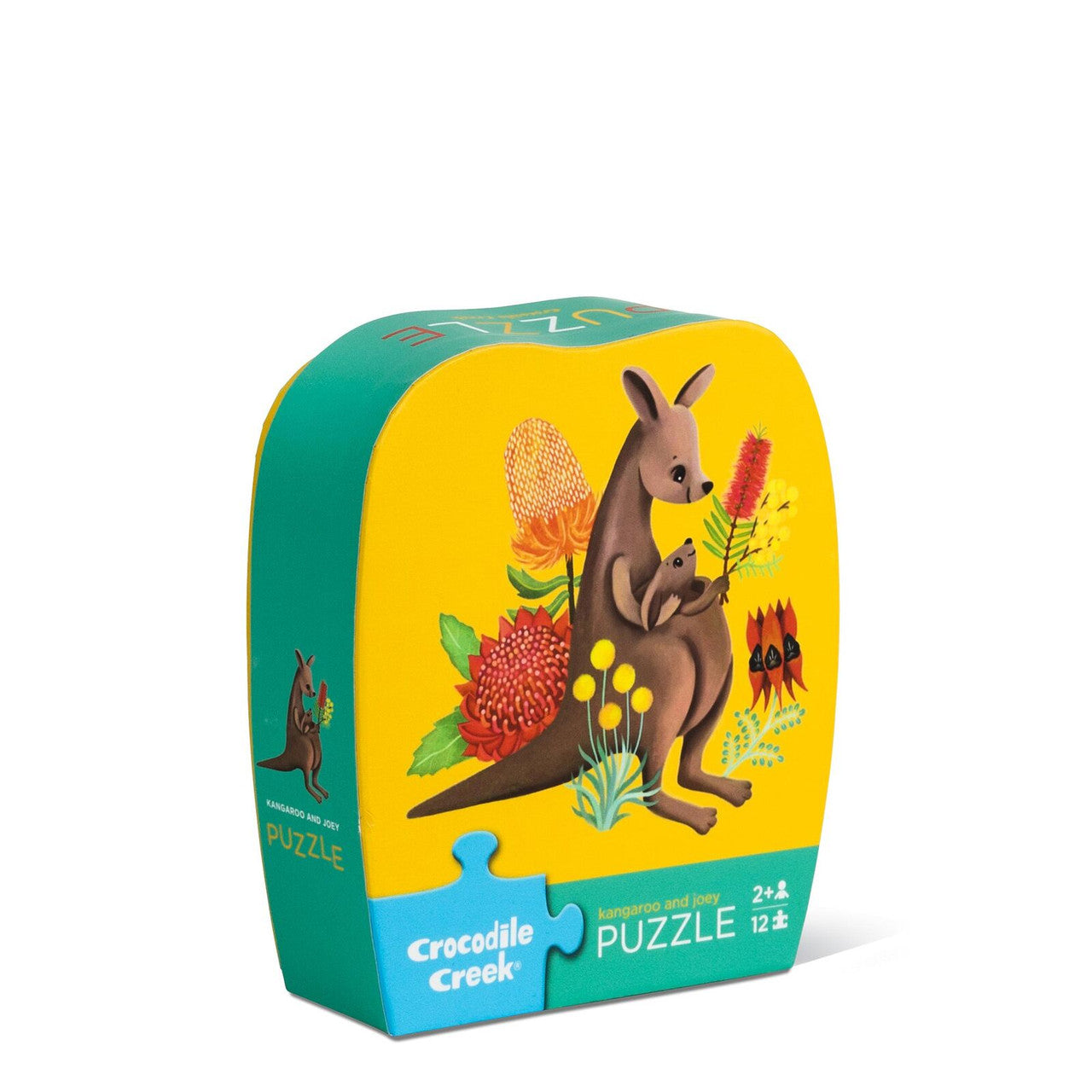 Crocodile Creek - 12 piece Mini Puzzle - Kangaroo & Joey
