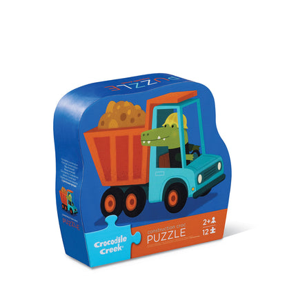 Crocodile Creek - 12 piece Mini Puzzle - Construction Croc