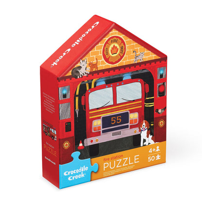 Crocodile Creek 50pc - Fire Station Puzzle