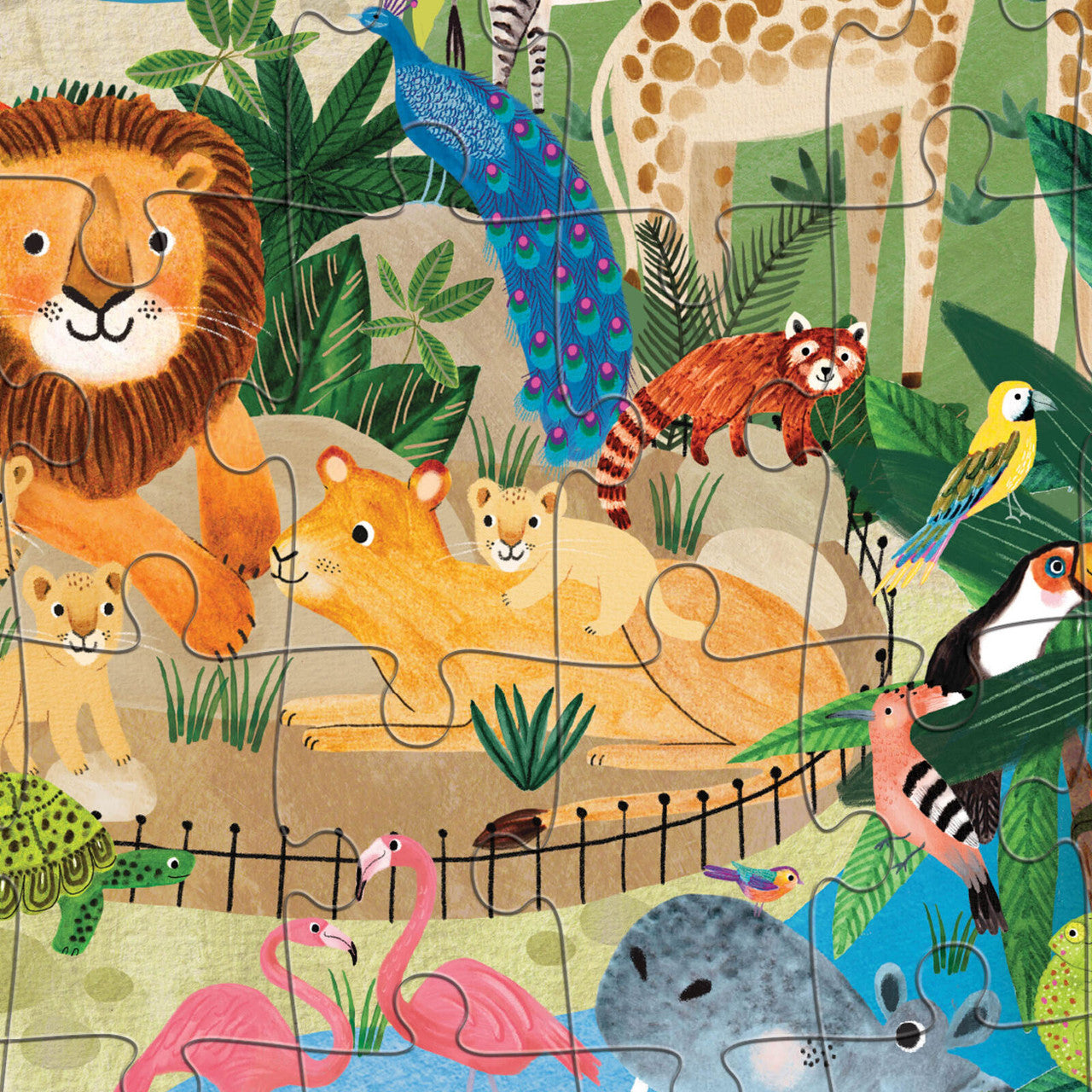 Crocodile Creek 50pc - At the Zoo Puzzle
