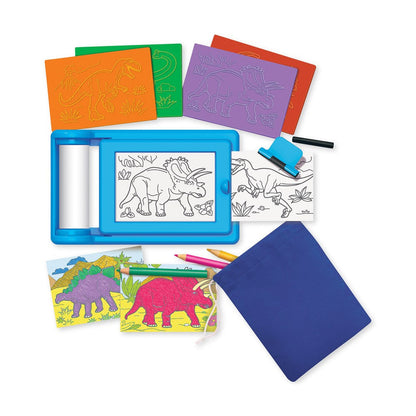 4M - KidzMaker - Dinosaur Rub Art Studio
