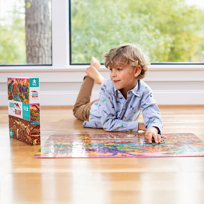 Crocodile Creek - Above & Below 60pc - Dinosaur Puzzle
