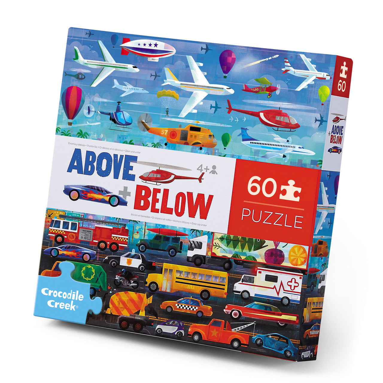 Crocodile Creek - Above & Below 60pc - Things that Go Puzzle Puzzle