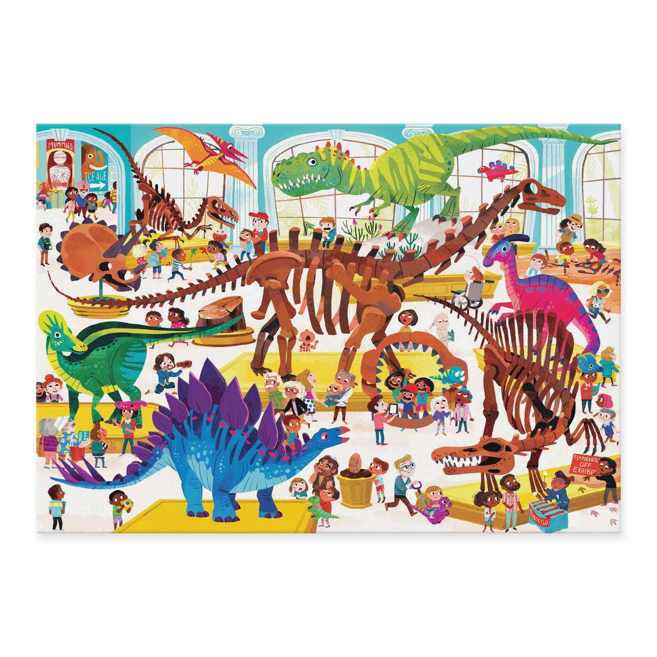 Crocodile Creek - 60pc Day at the Museum Puzzle - Dinosaur