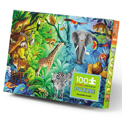 Crocodile Creek 100pc Holographic Puzzle - Jungle Paradise