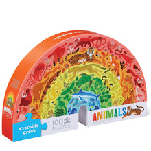 Crocodile Creek 100pc - Rainbow Animals Puzzle