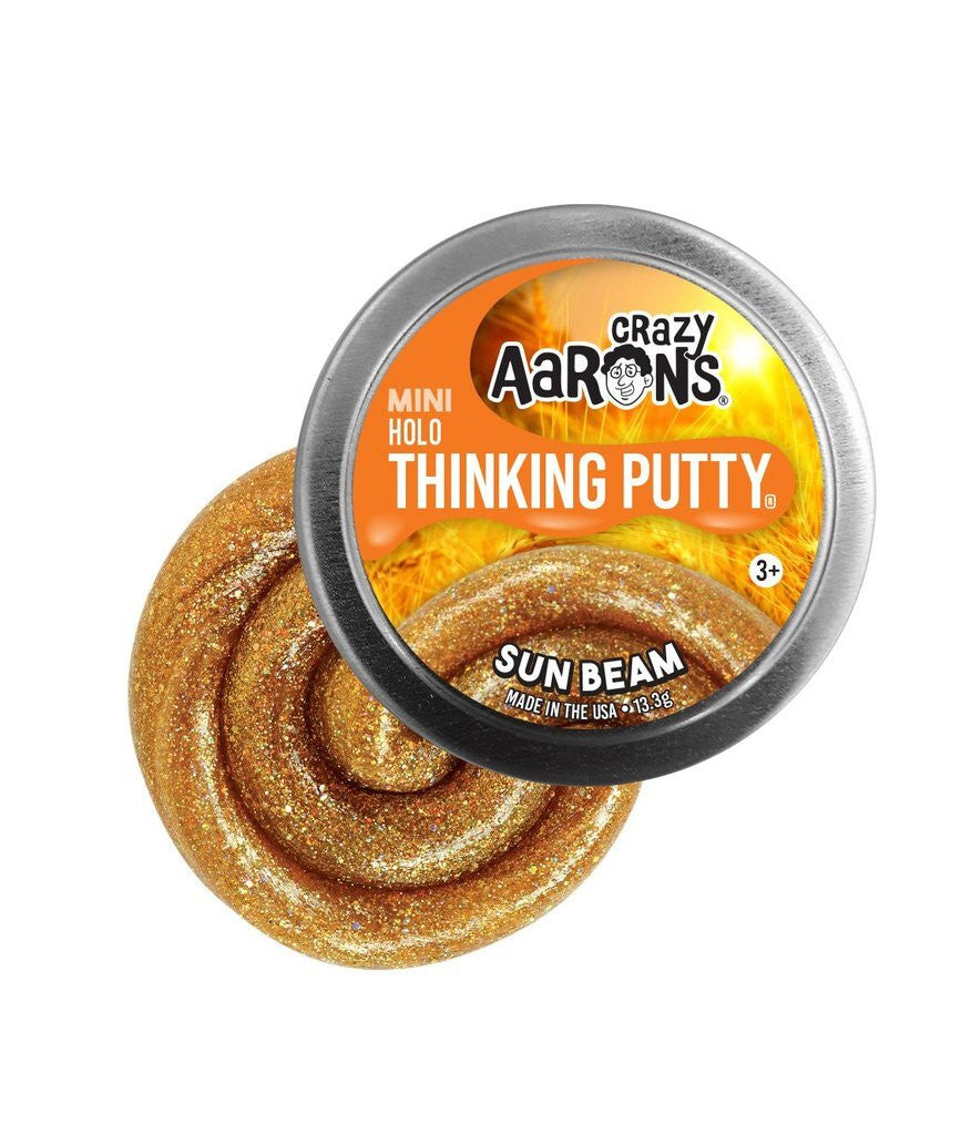 Crazy Aaron's Thinking Putty - Mini Holo - Sun Beam 2" Tin