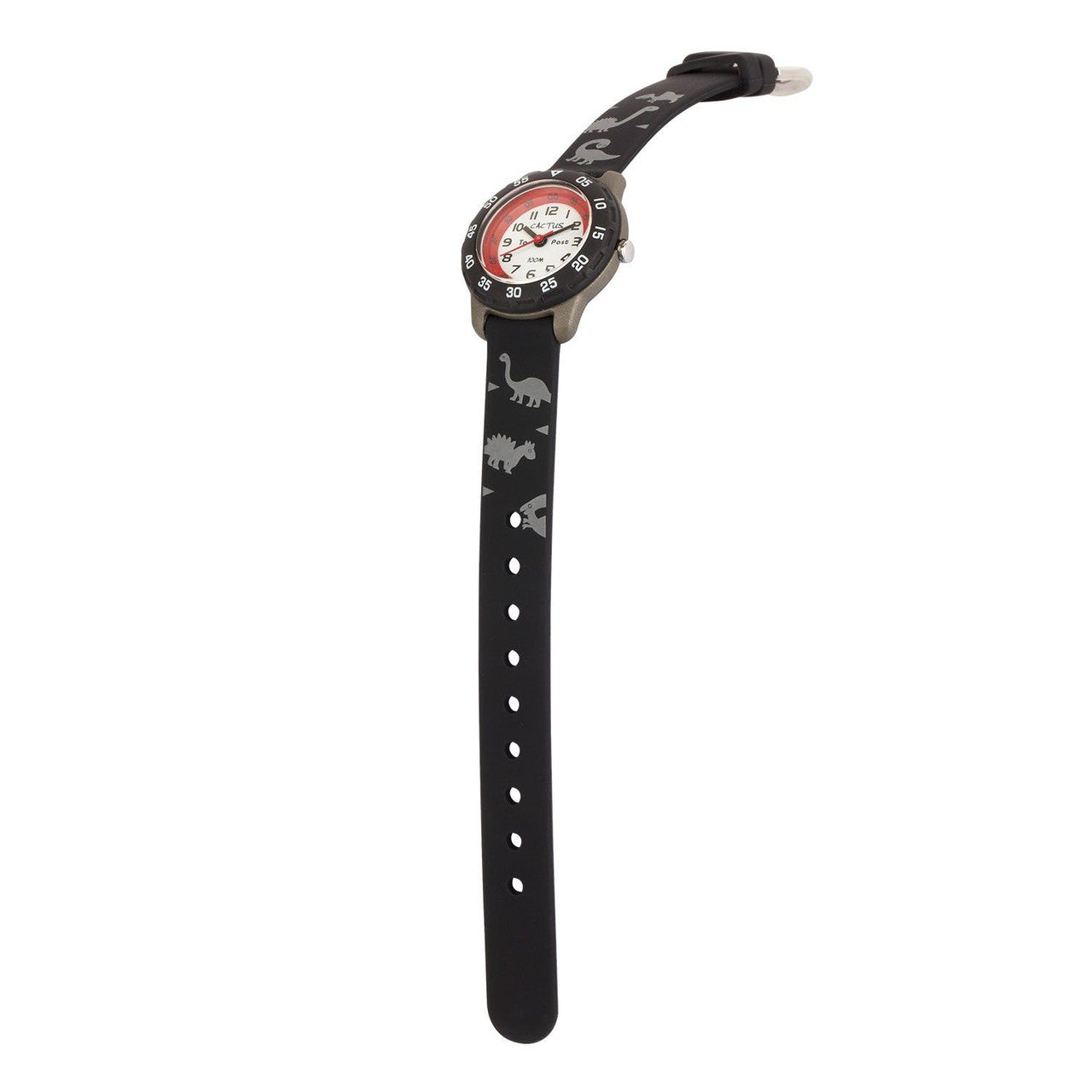 Cactus Junior - Time Teacher Watch - Black / Dinosaur