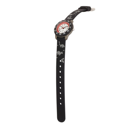 Cactus Junior - Time Teacher Watch - Black / Dinosaur