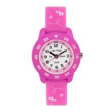 Cactus Junior - Time Teacher Watch - Pink / flowers
