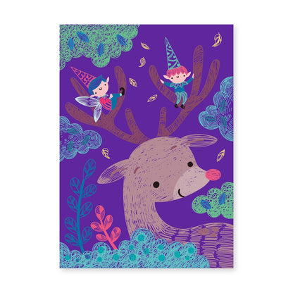 Avenir - A5 Scratch Book - Elves in the Forest