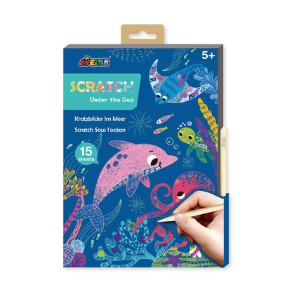 Djeco - A5 Scratch Book - Under the Sea