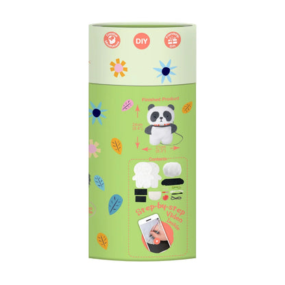 Avenir Sewing My Doll Cool Panda beginner DIY sewing kit with plush panda, bead necklace and wearable strap