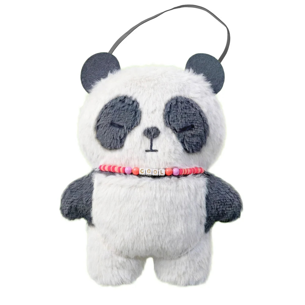 Avenir Sewing My Doll Cool Panda beginner DIY sewing kit with plush panda, bead necklace and wearable strap