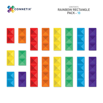 Connetix - Rainbow Rectangle Pack 18pc