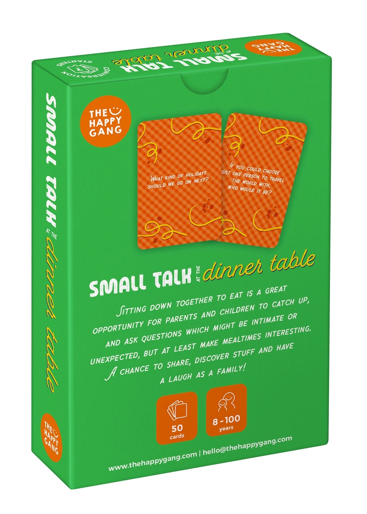 The Happy Gang Conversation Starters - Small Talk at the Dinner Table