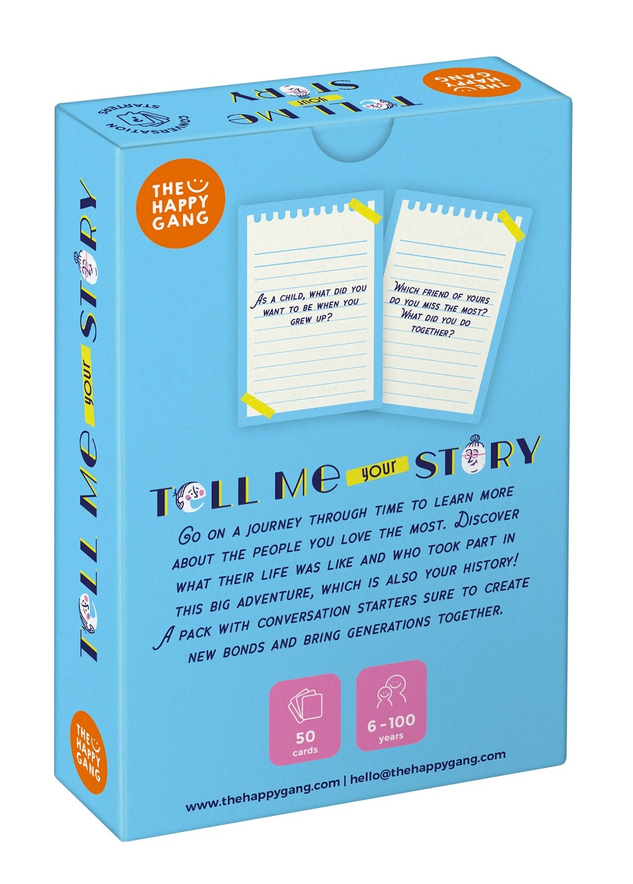 The Happy Gang Conversation Starters - Tell Me Your Story