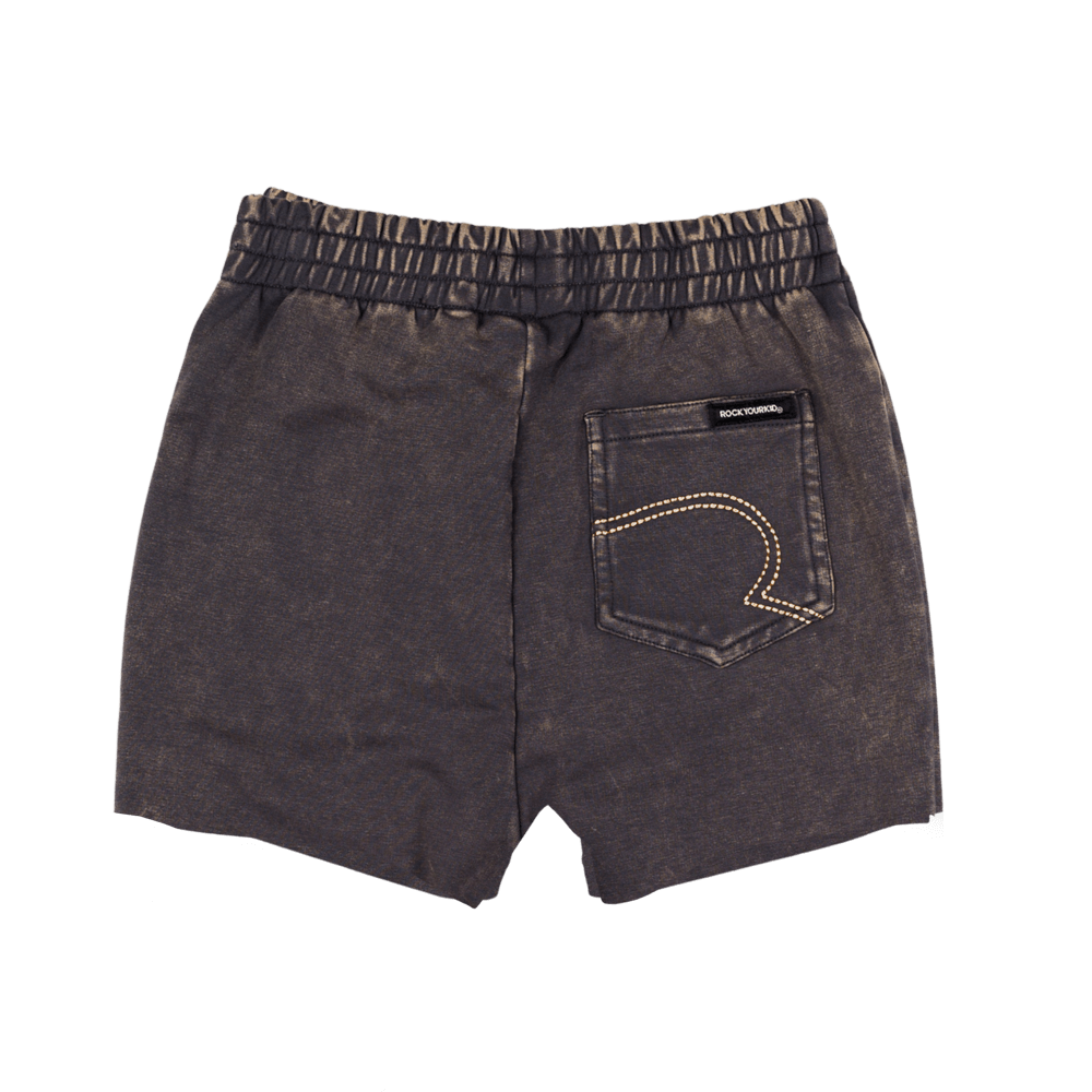Rock Your Baby - Black Wash Stripe Shorts