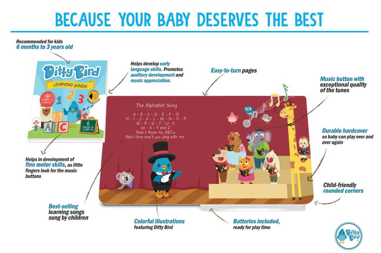 Ditty Bird - Learning Songs Board Book