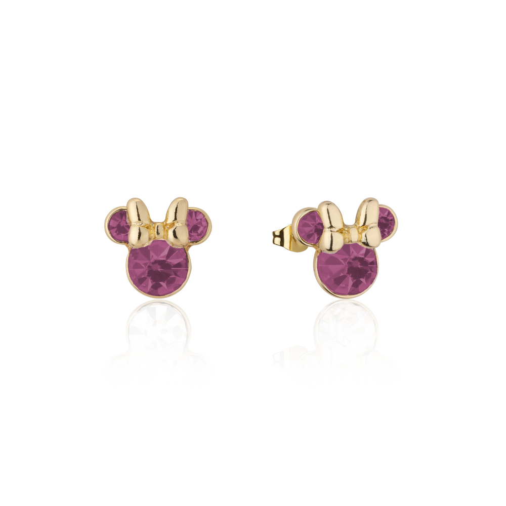 Couture Kingdom Disney Minnie Mouse - June Birthstone Stud Earrings