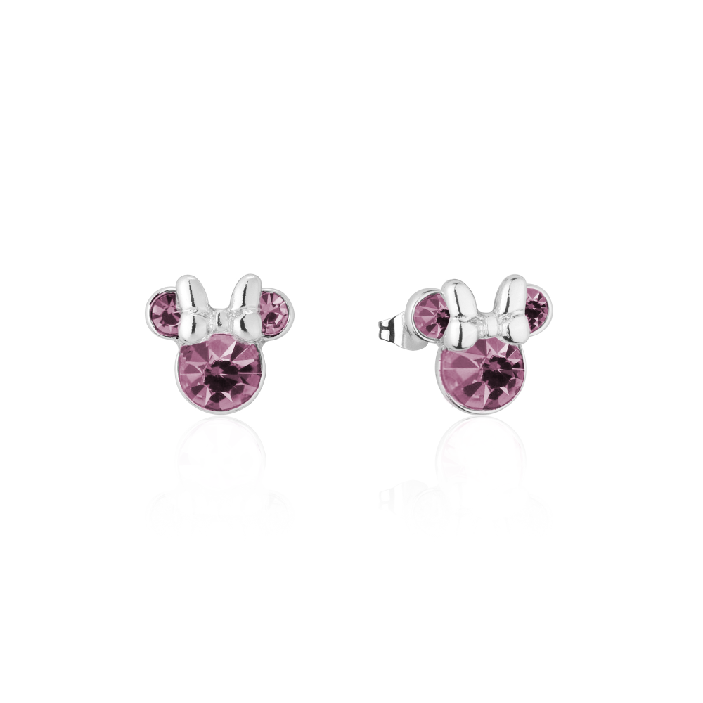 Couture Kingdom Disney Minnie Mouse June Birthstone Stud Earrings