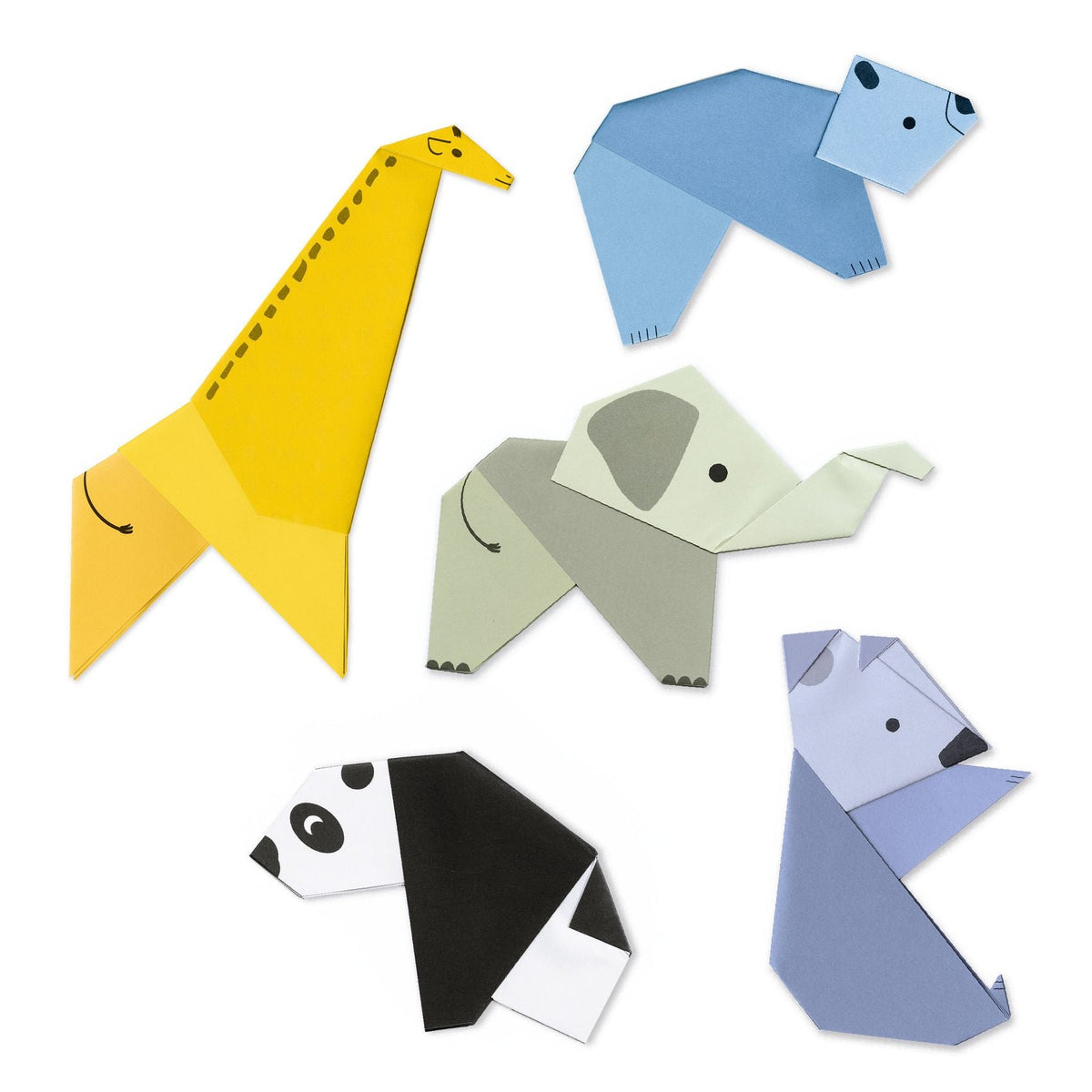 Djeco First Paper Foldings Activity for Kids - Animals